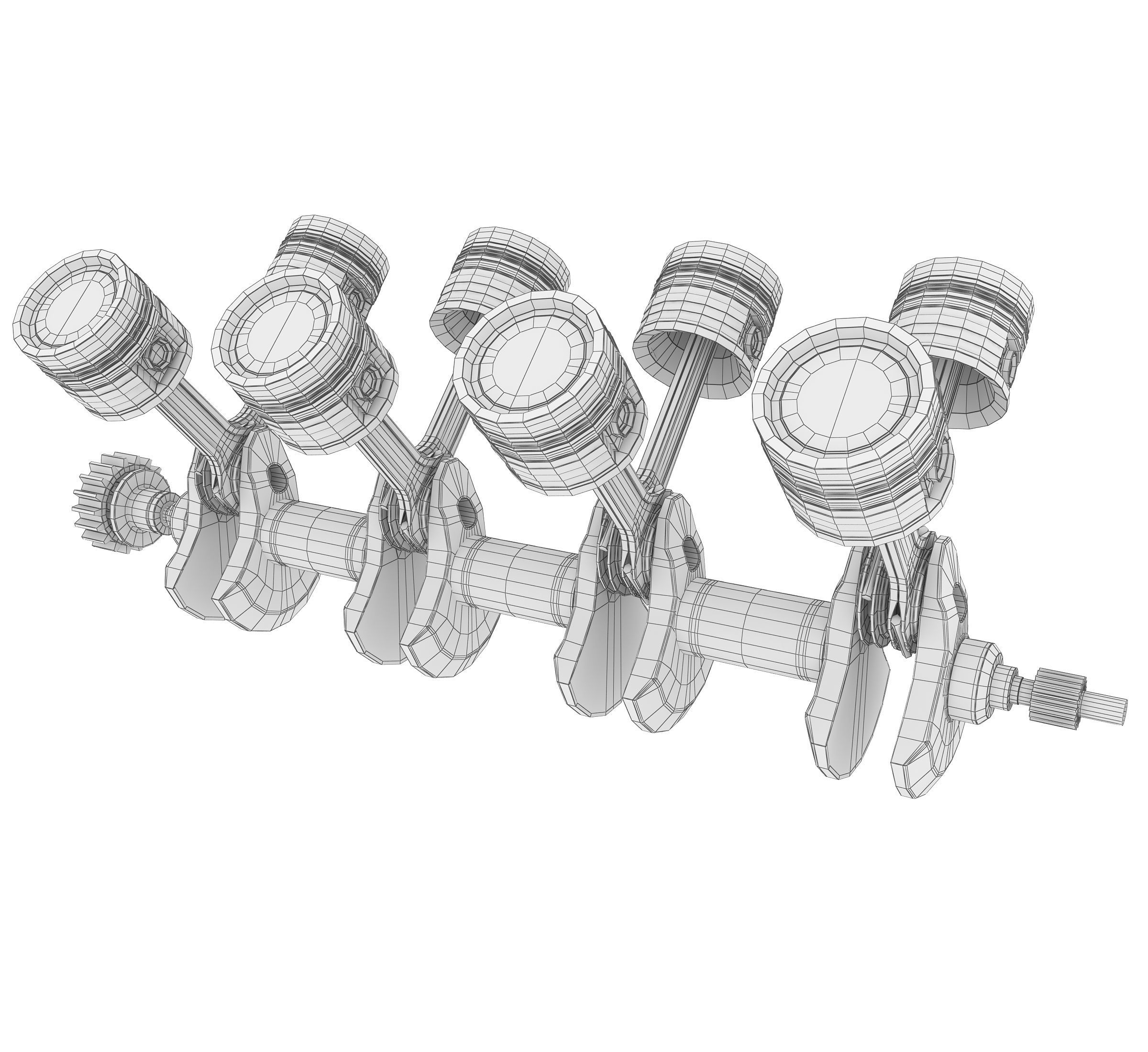 Engine work 3D model_7