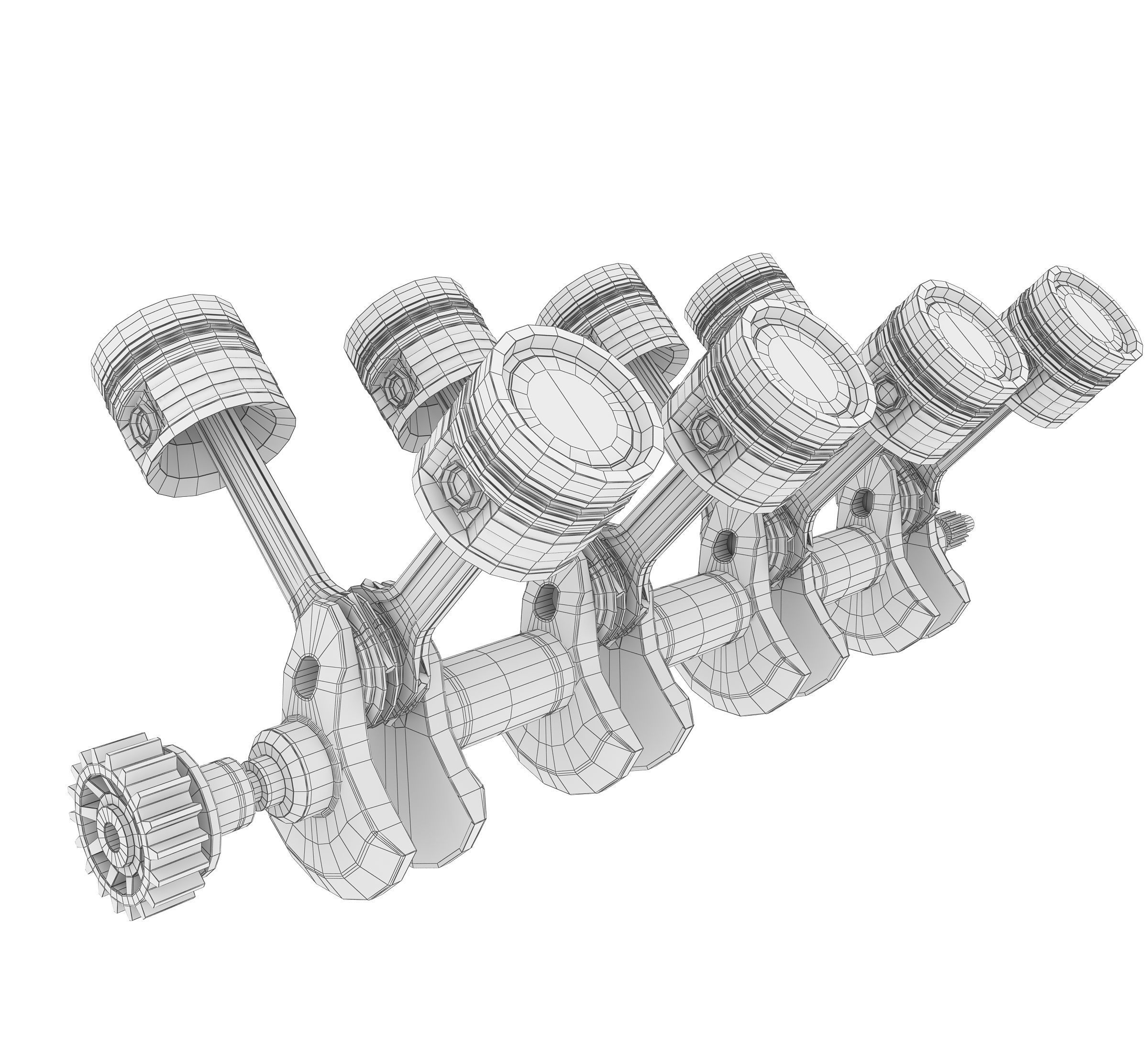 Engine work 3D model_6