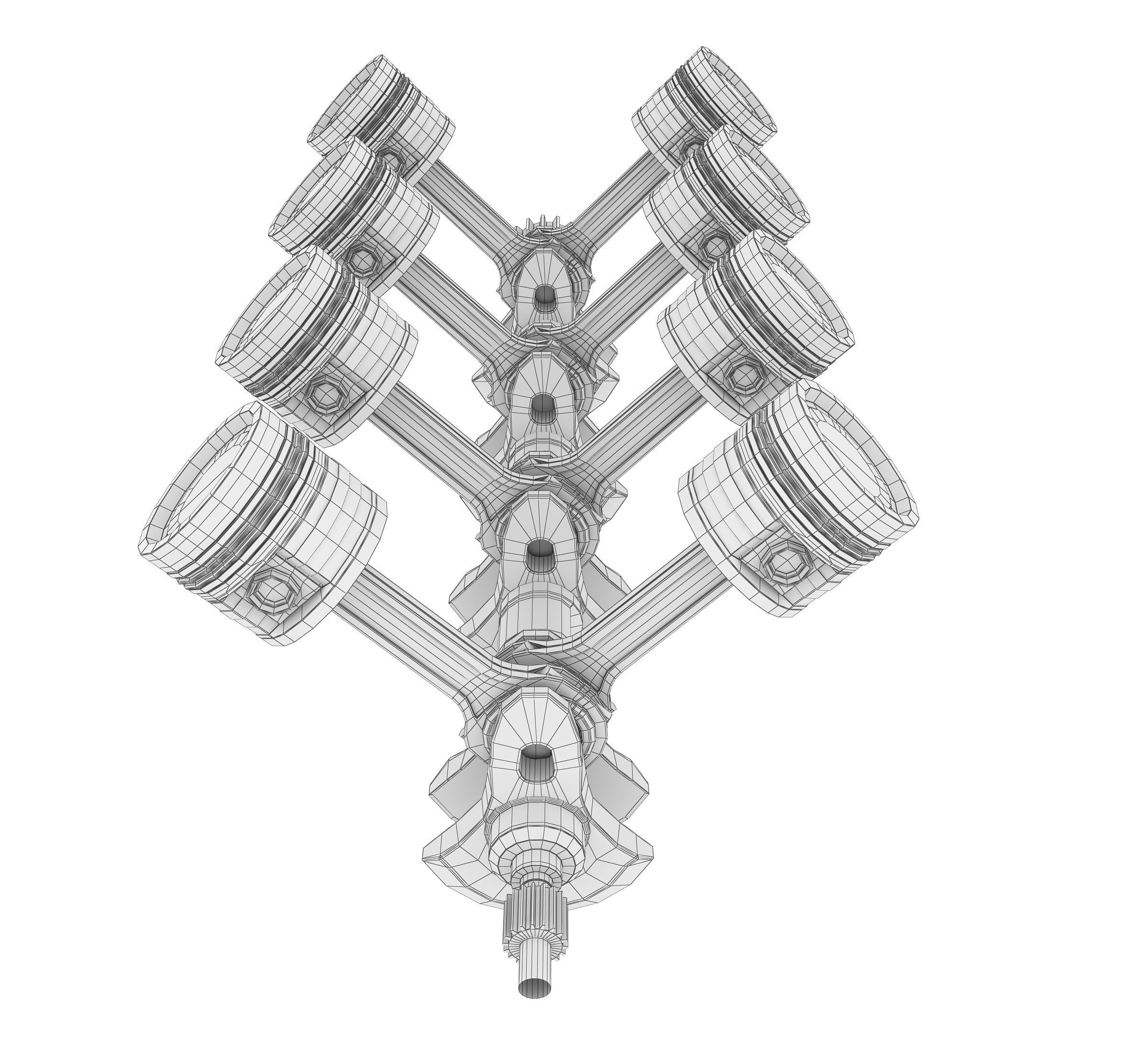 Engine work 3D model_8