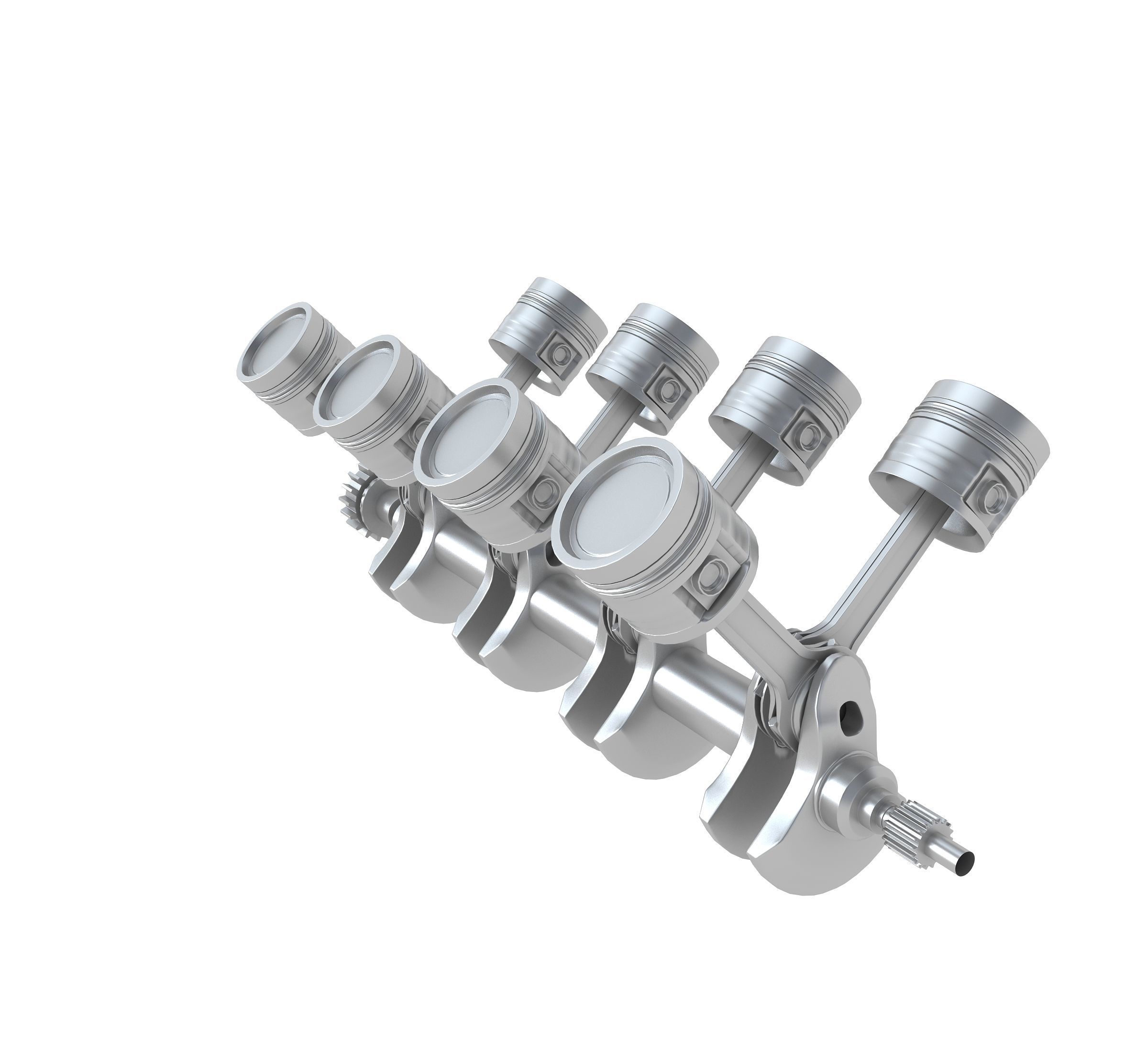 Engine work 3D model_1