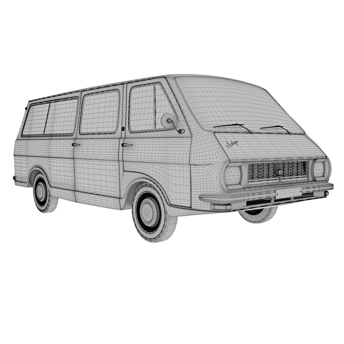 RAF bus 3D model_3