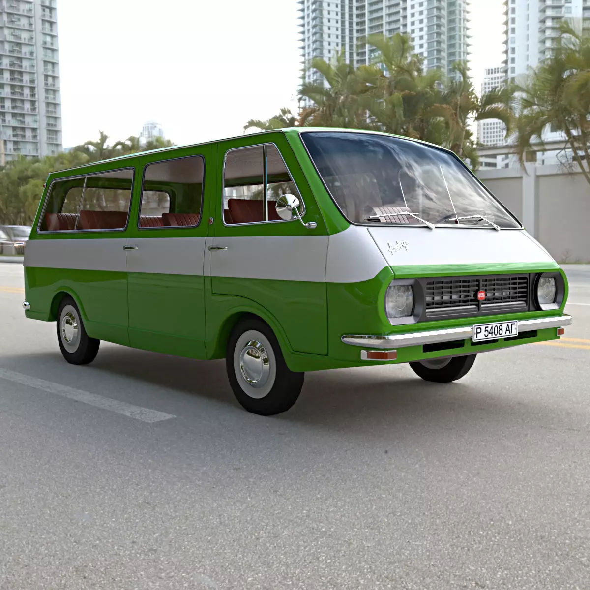 RAF bus 3D model_0