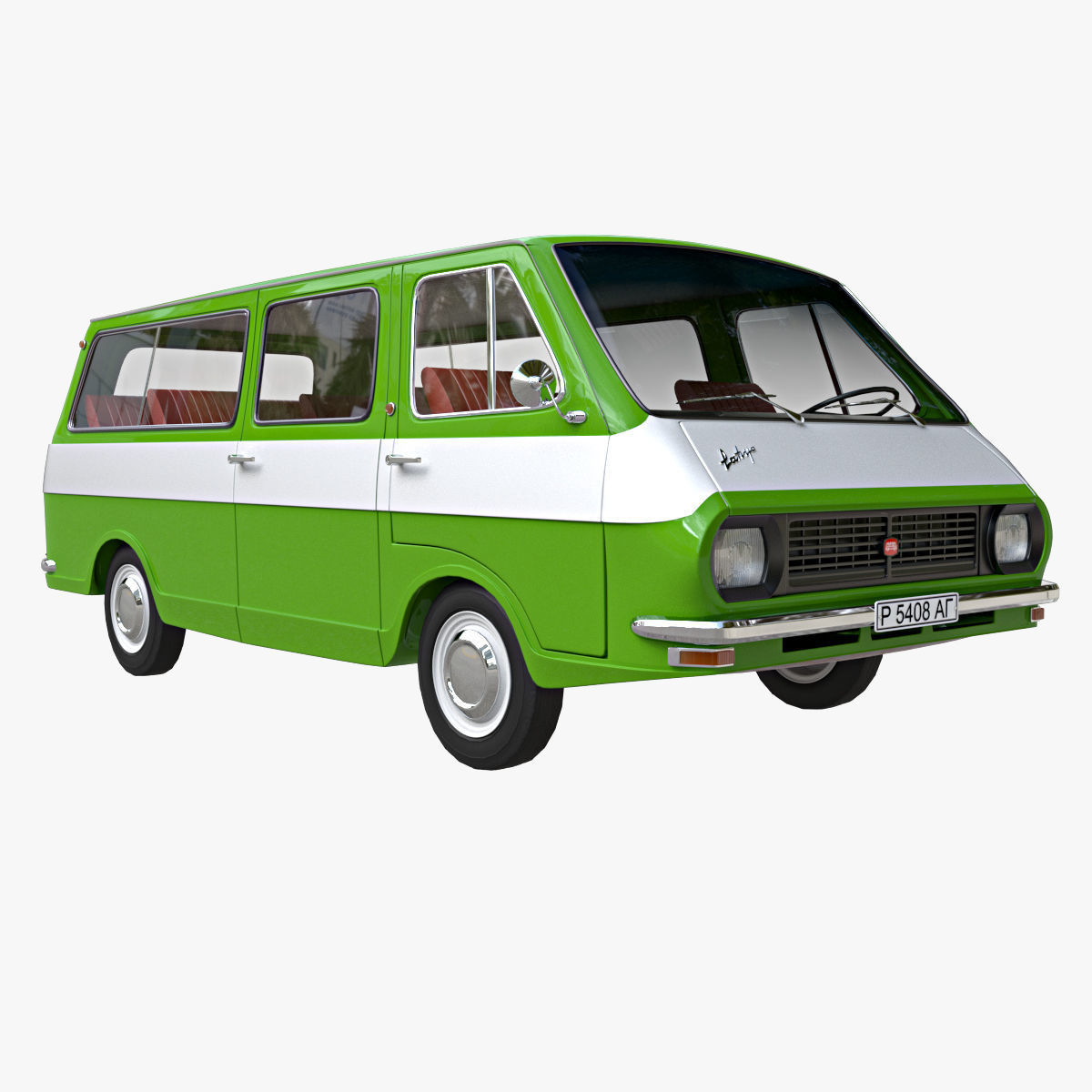 RAF bus 3D model_1