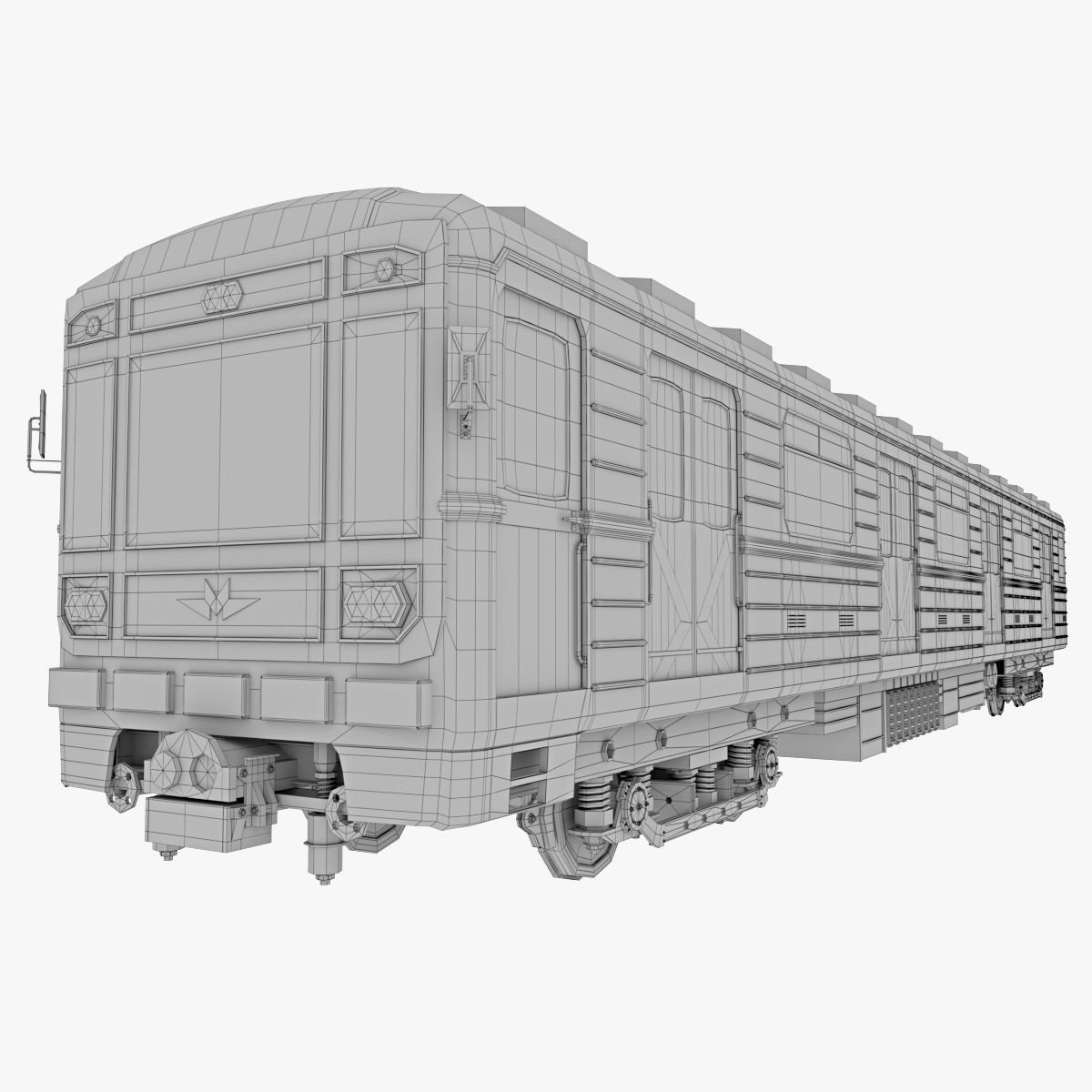 Train metro 3D model_5