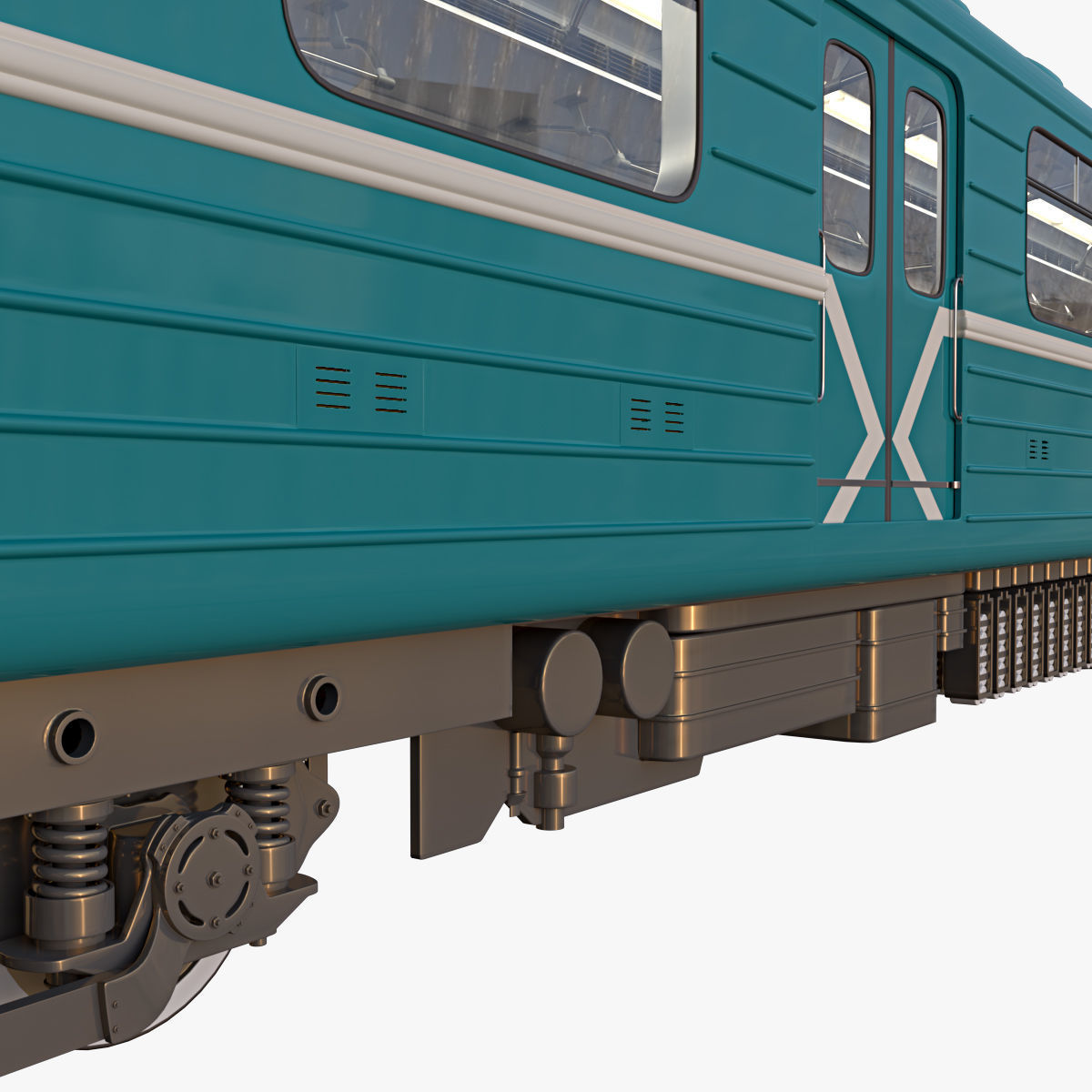 Train metro 3D model_4