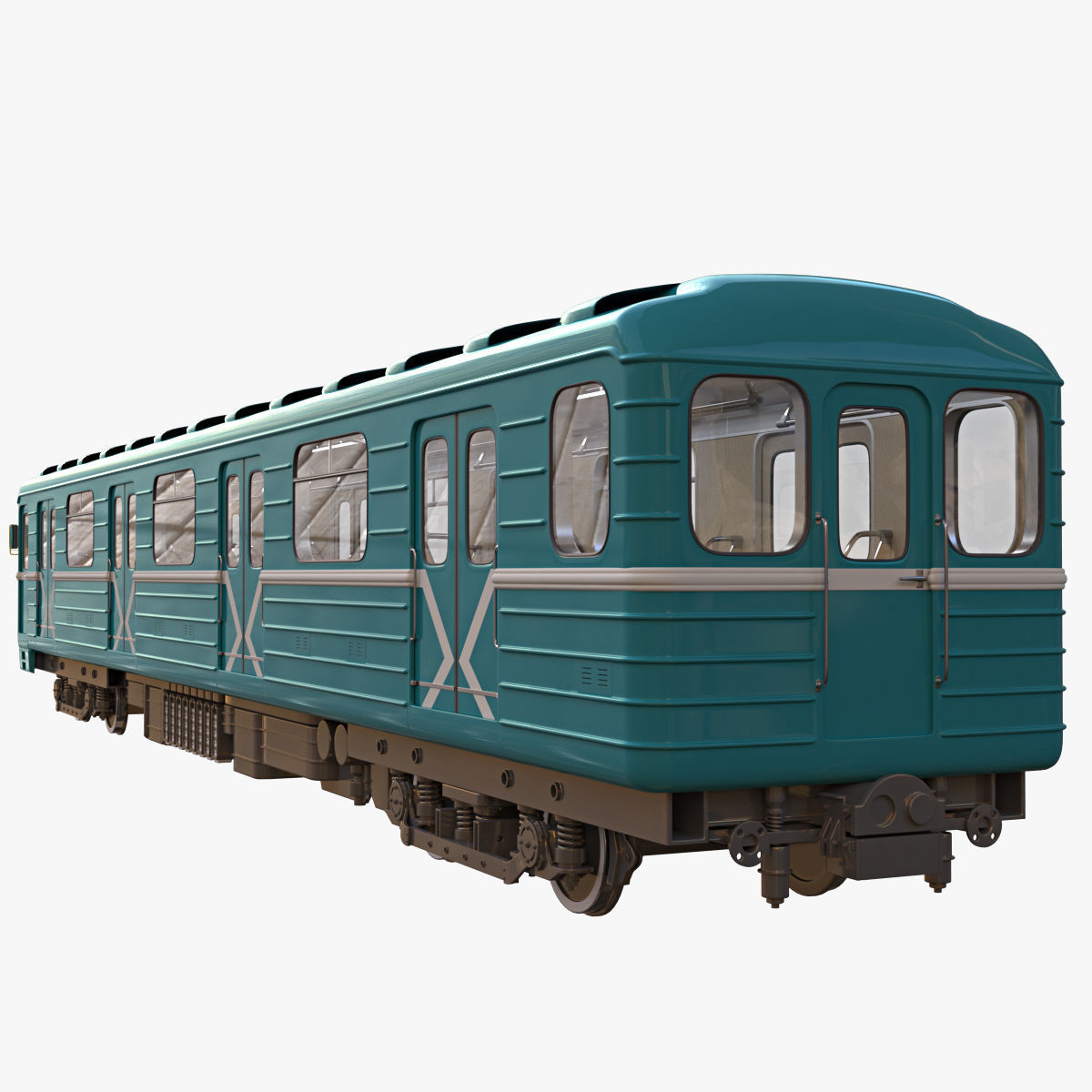 Train metro 3D model_1