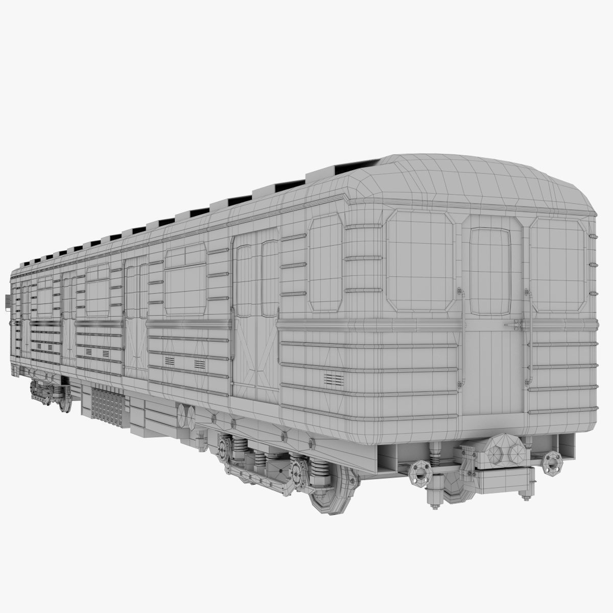 Train metro 3D model_6