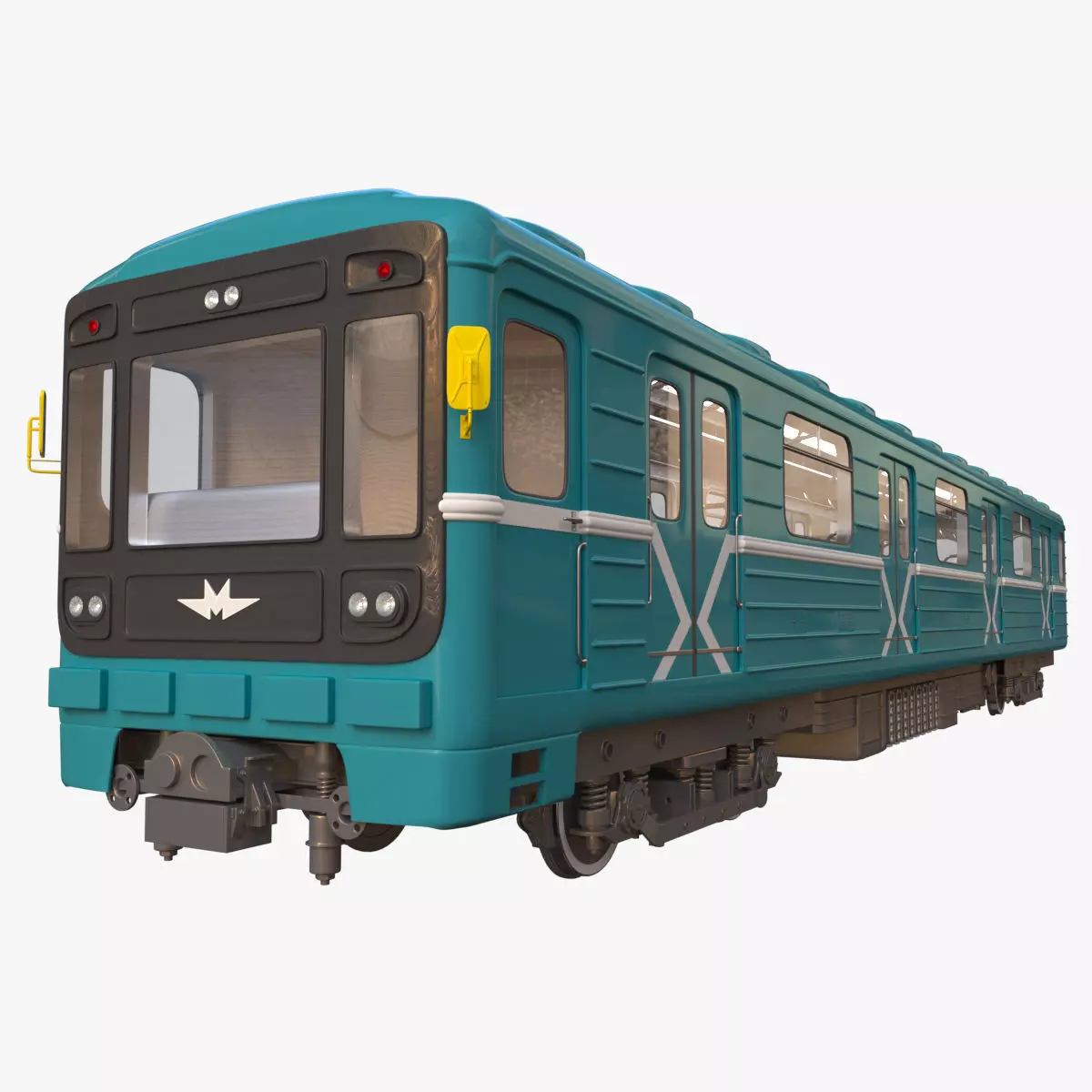 Train metro 3D model_0