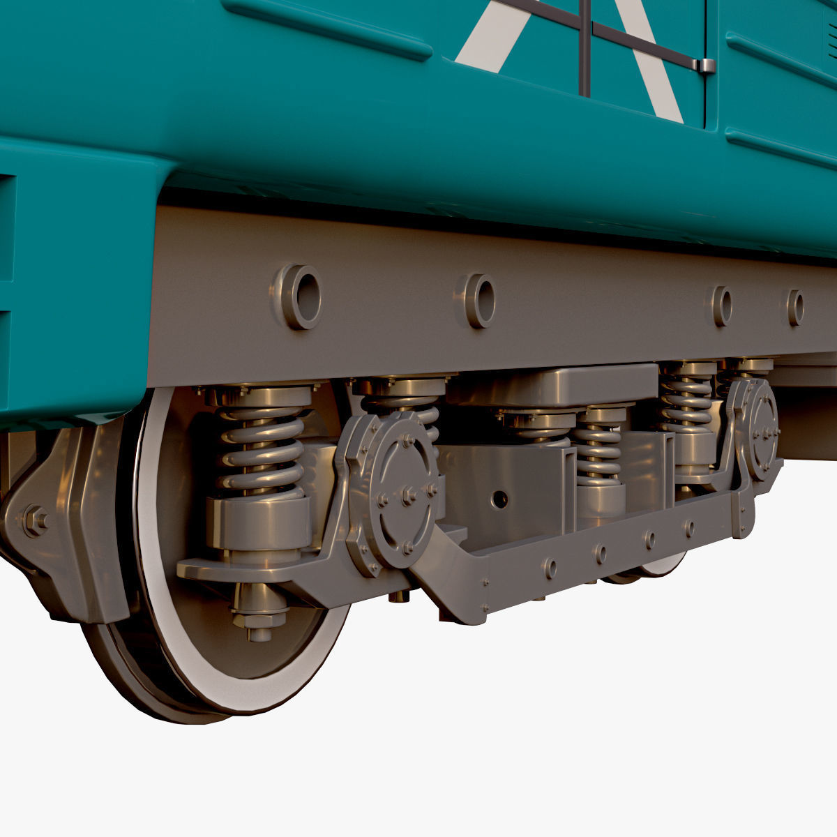 Train metro 3D model_3