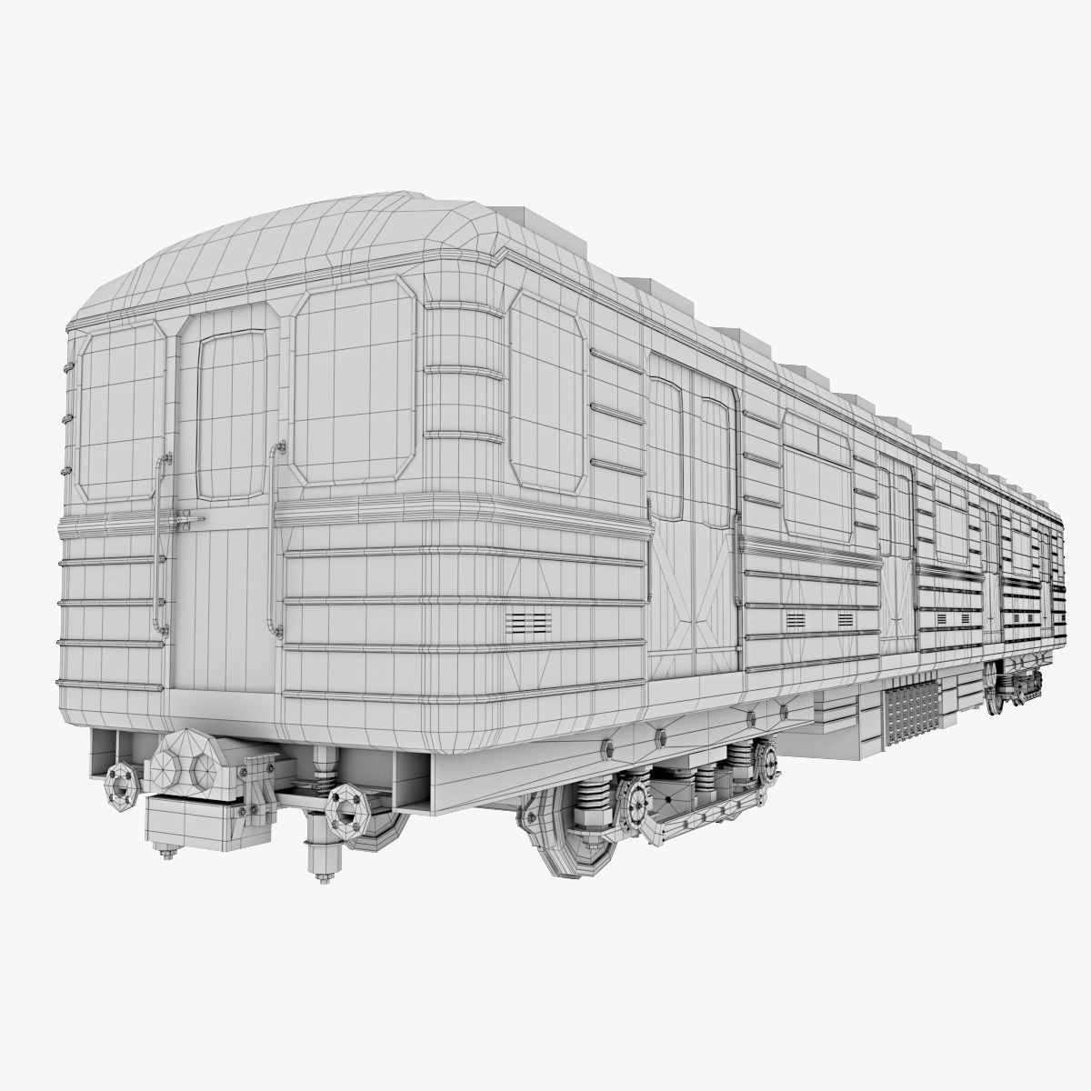 Subway Carriage 3D model_5