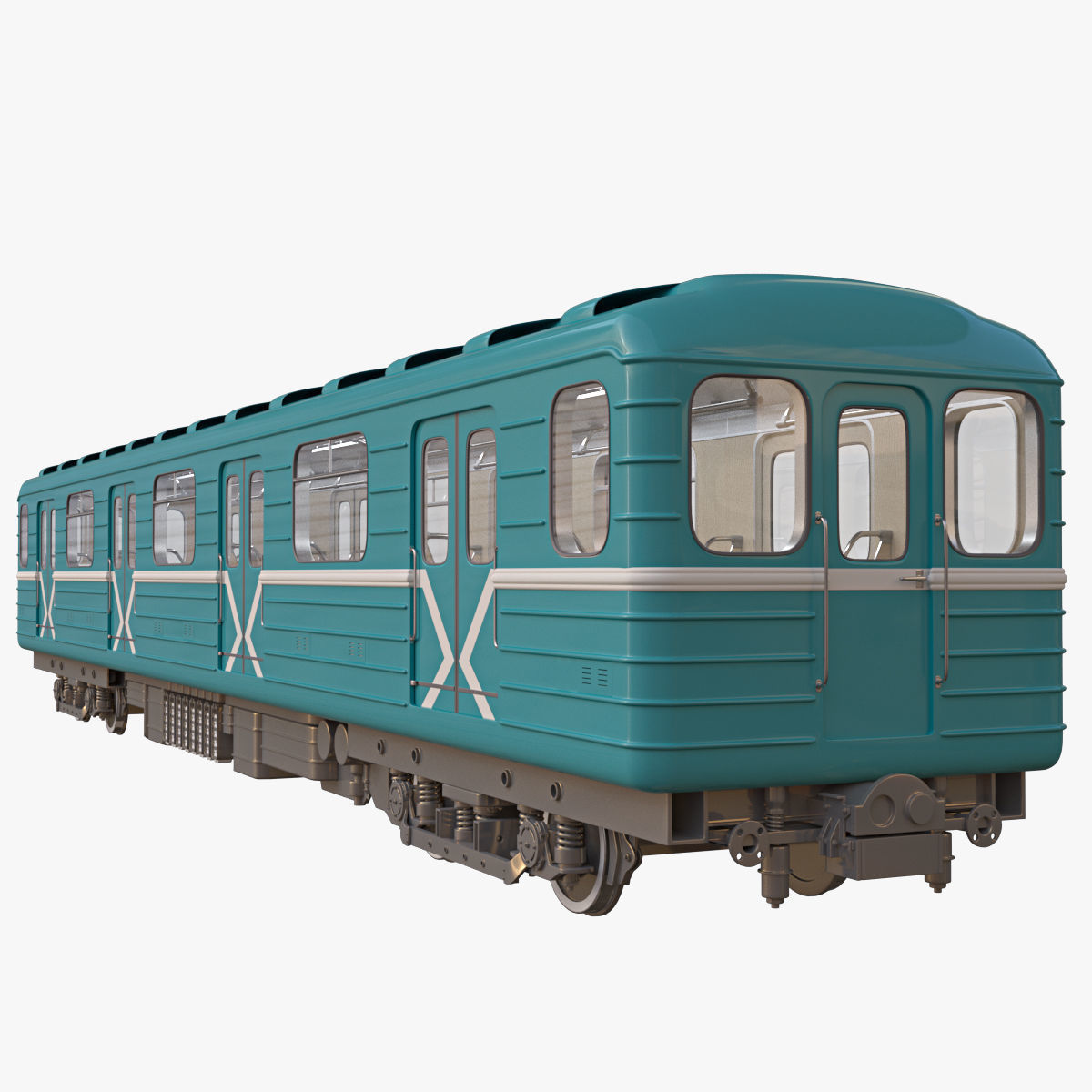Subway Carriage 3D model_1