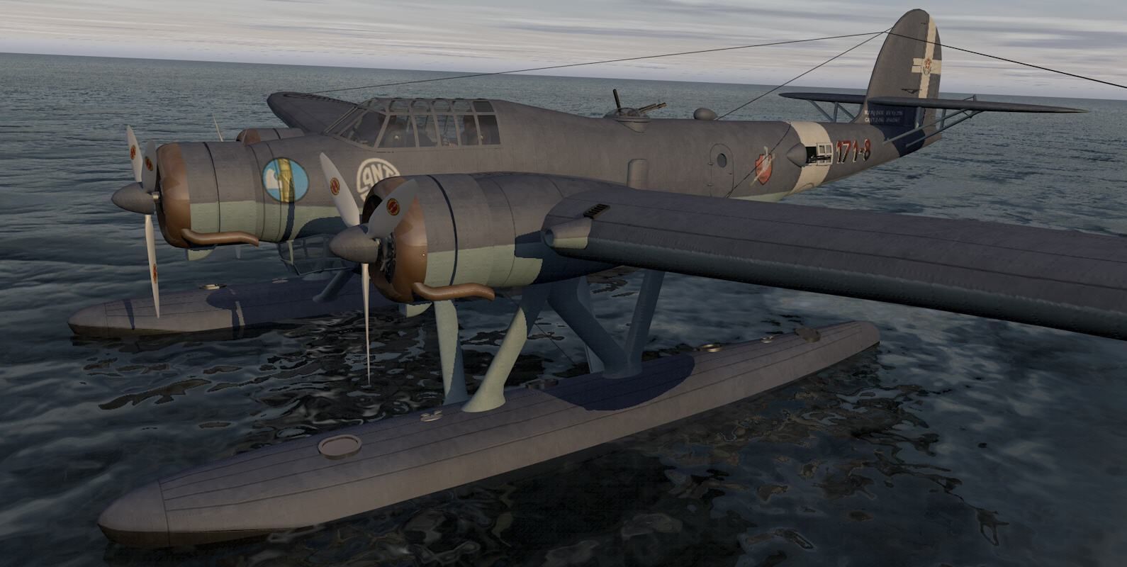 CANT Z-506C Airone 3D model_7