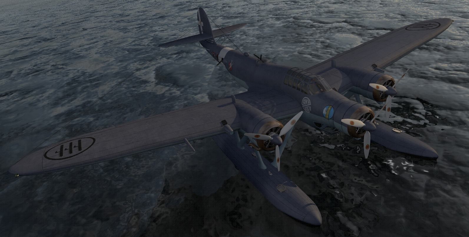 CANT Z-506C Airone 3D model_4