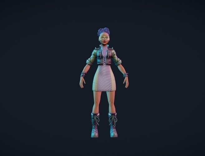 Game charecter 3D model