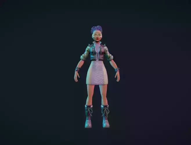 Game charecter 3D model