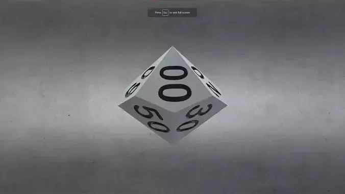 Dungeons and Dragons D10 10s Die