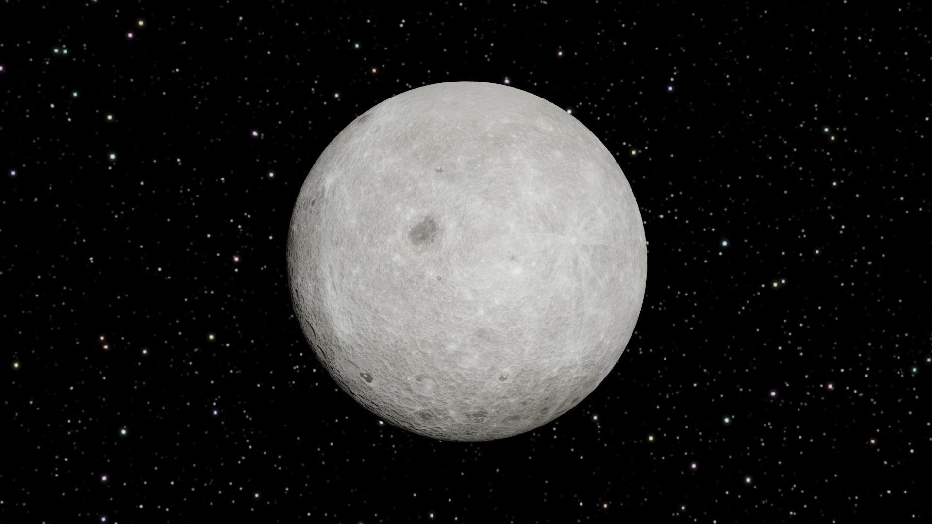 Earth Moon  Free 3D model_1