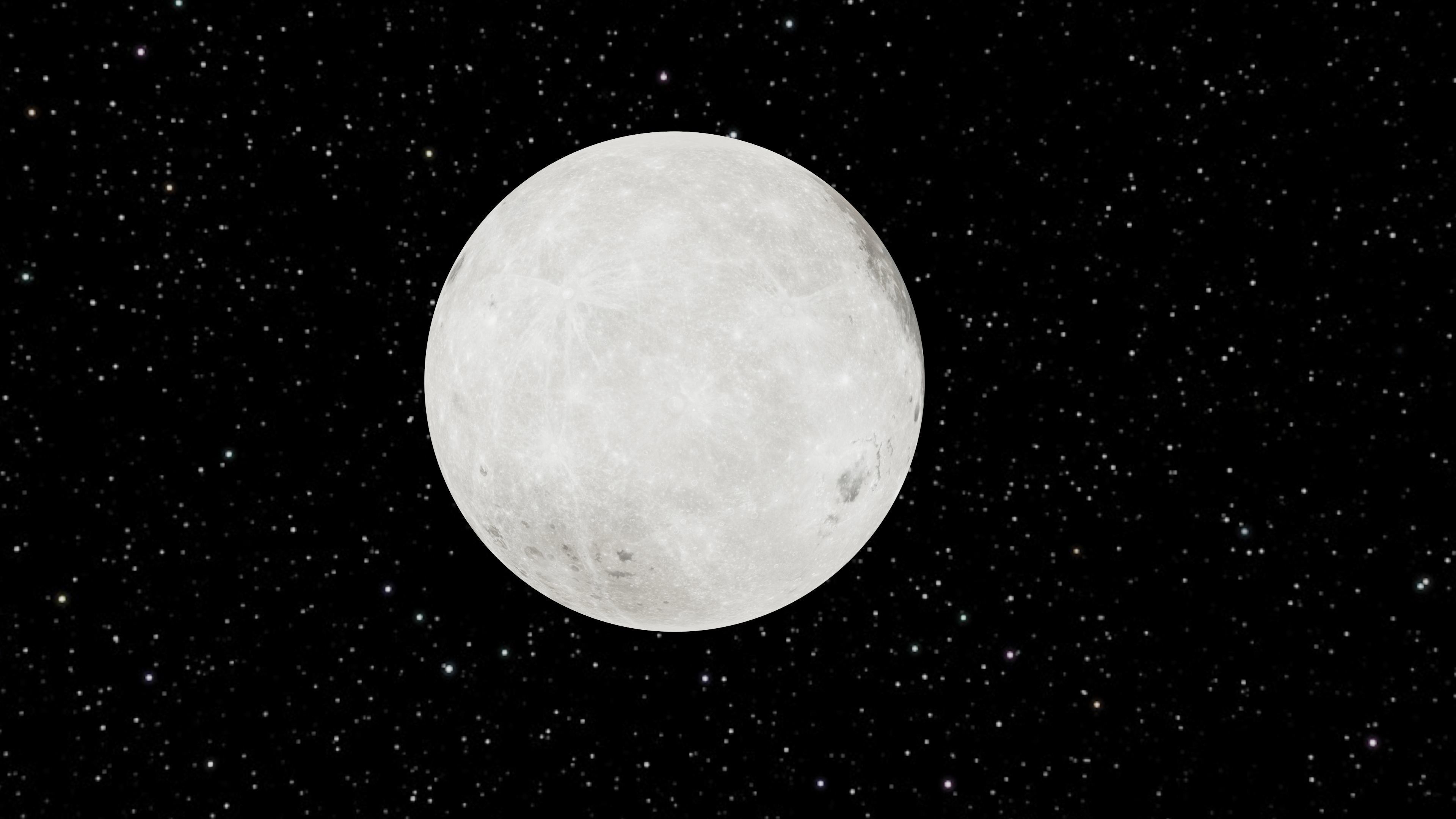 Earth Moon  Free 3D model_3