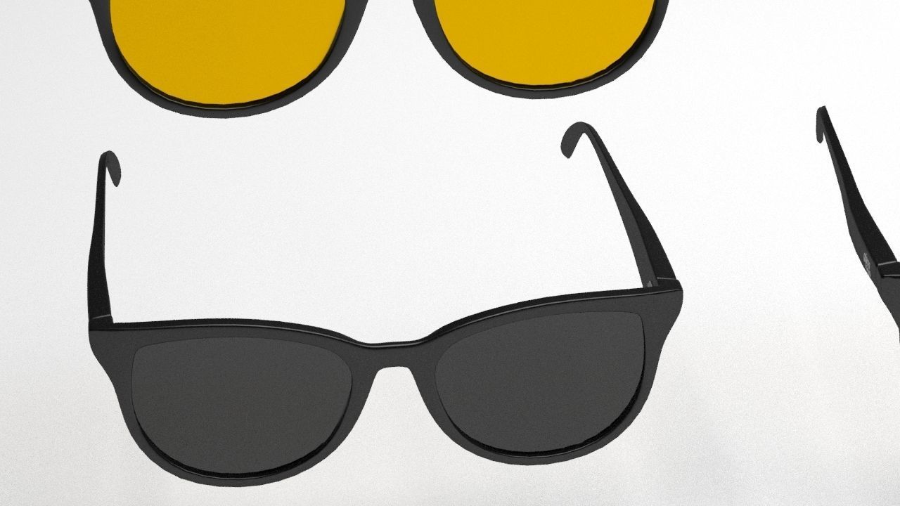 Eye glasses 3D model 7 set 3D model 3D model_20