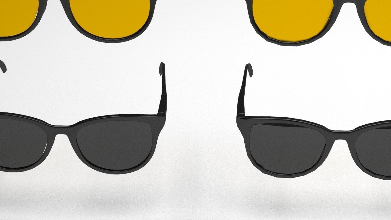 Eye glasses 3D model 7 set 3D model 3D model_19