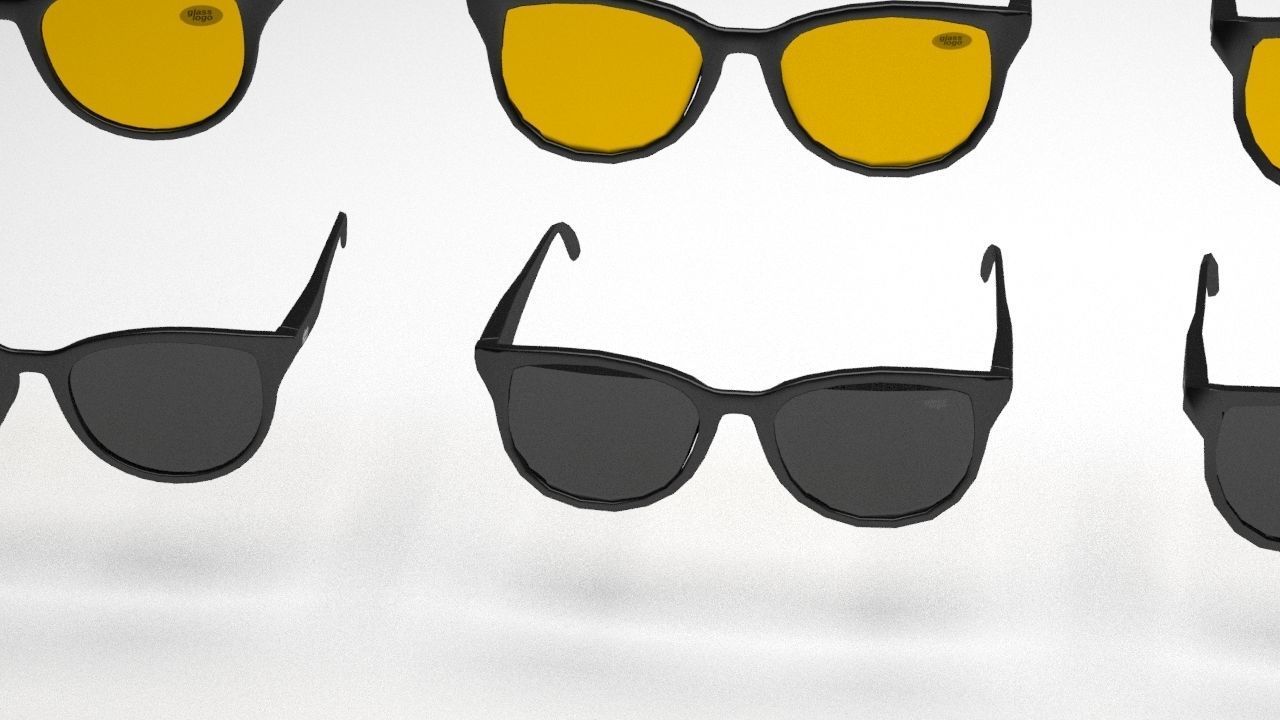 Eye glasses 3D model 7 set 3D model 3D model_18