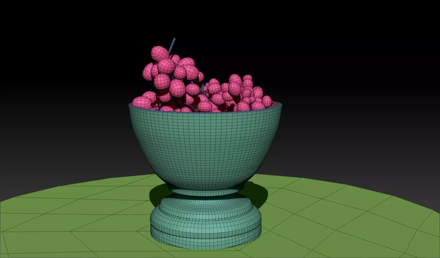 Grapes in Bowl - Updated Version 3D model_3