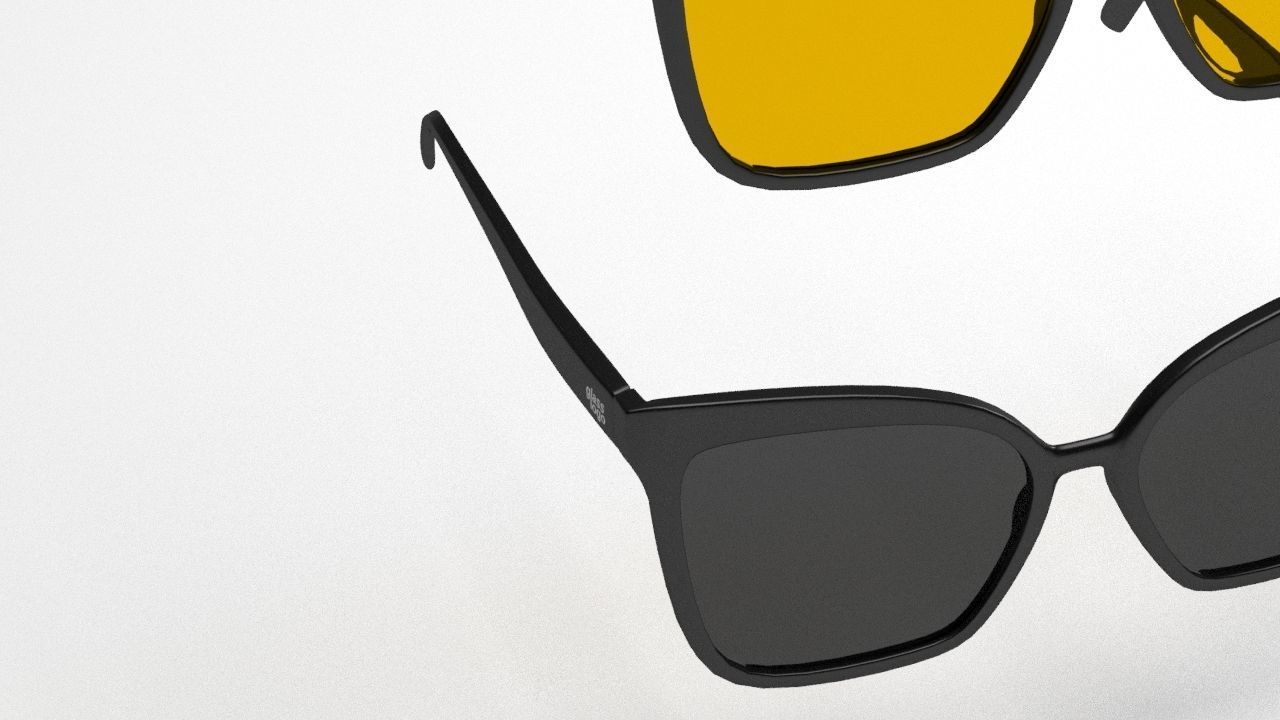 Eye glasses 3D model 8 set 3D model 3D model_21