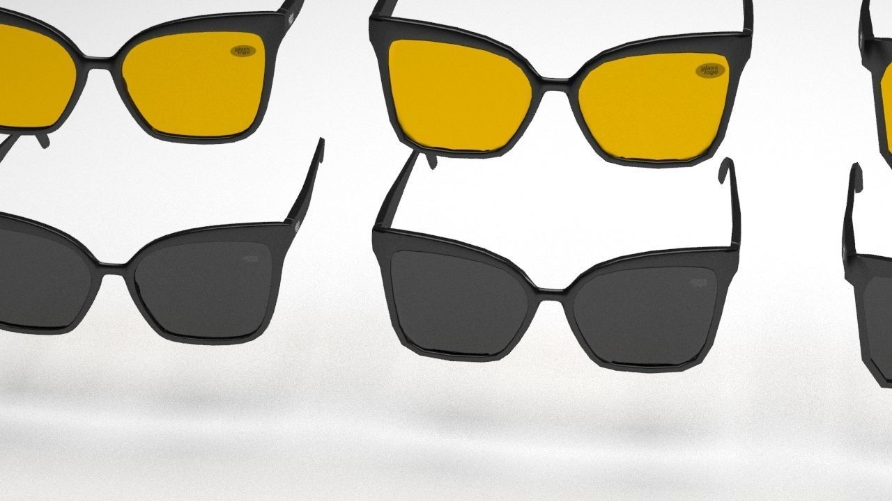 Eye glasses 3D model 8 set 3D model 3D model_18