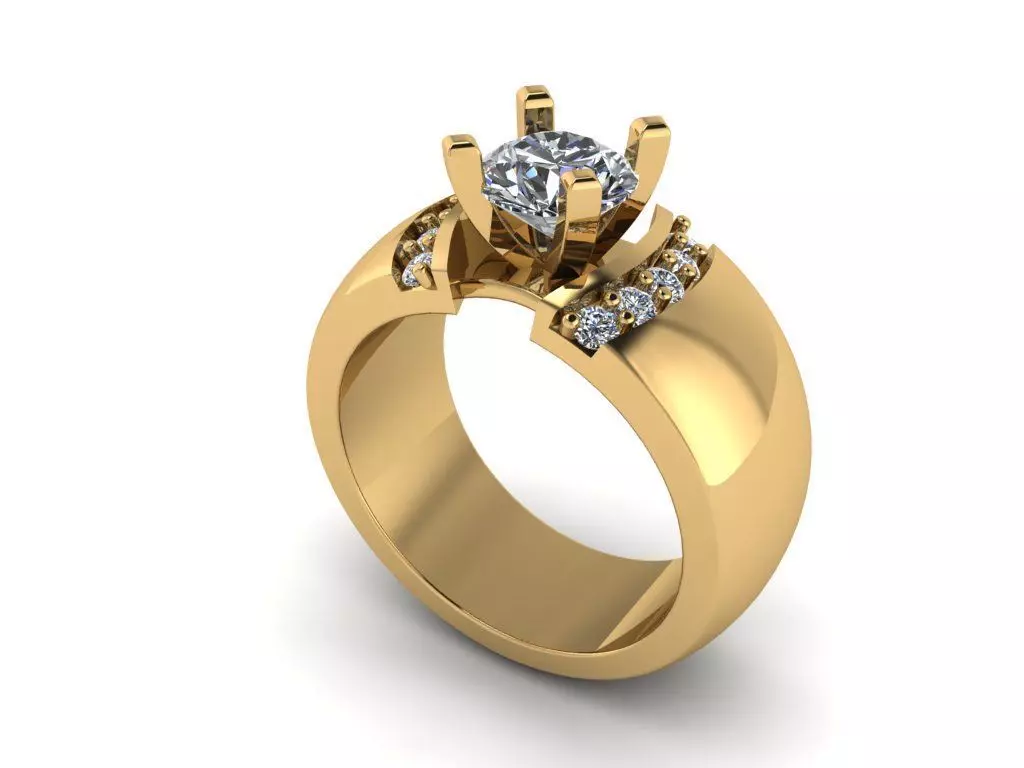 Solitaire ring   376 3D print model_0