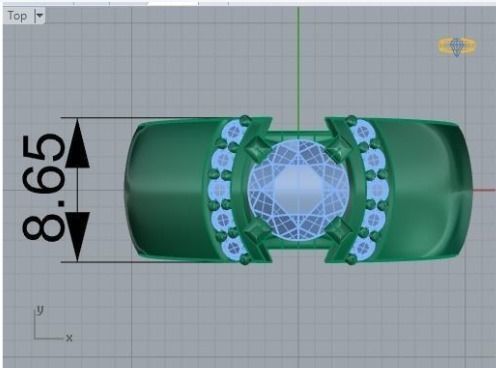 Solitaire ring   376 3D print model_2