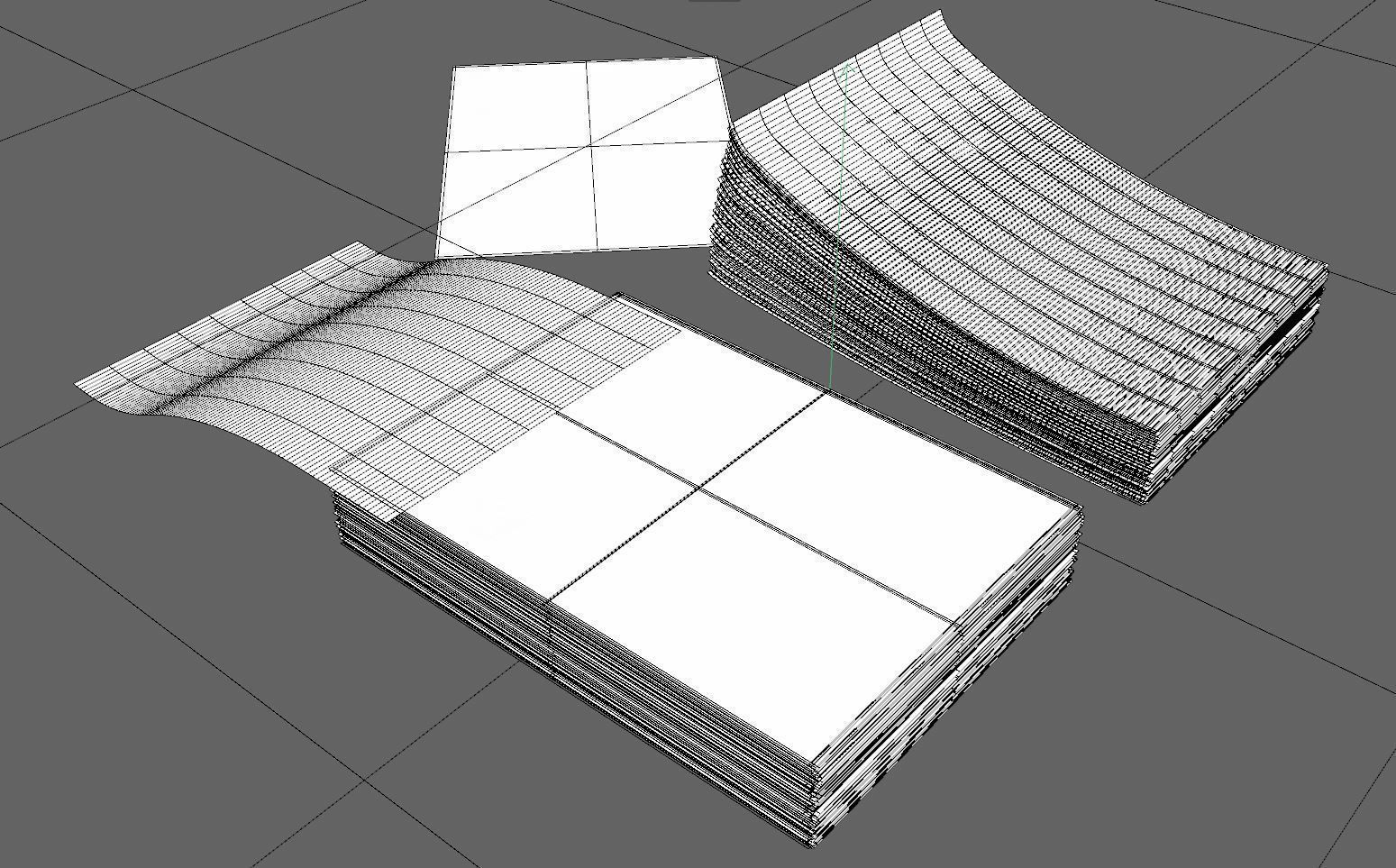 A4 Paper Bundle 3D model_6