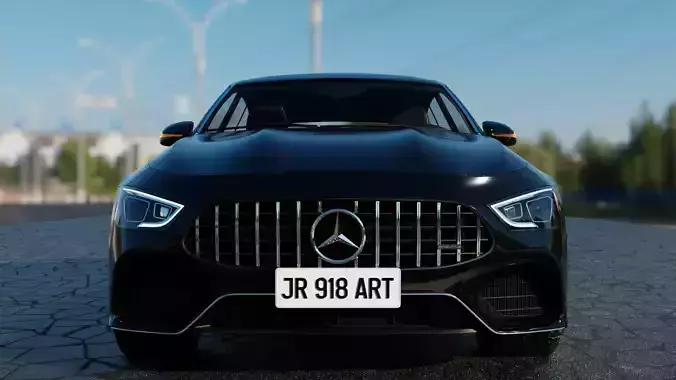 Mercedes Benz AMG GT63  Interior Native Blender Model