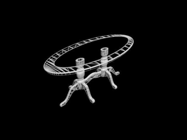 DINING ROOM TABLE CLASSIC 3D model_1