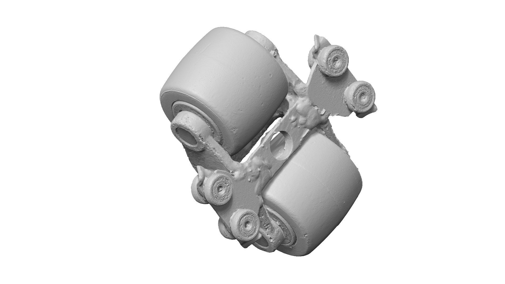 Dirty and Rusty Trolley Raw Scanned 3D model_11