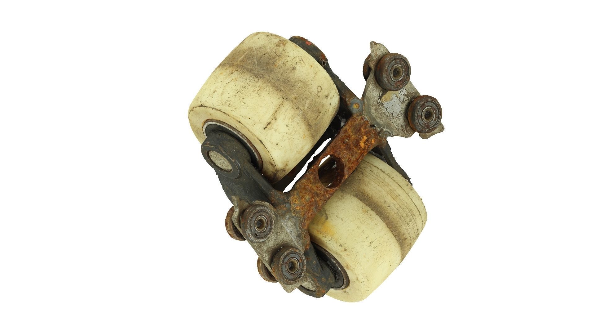 Dirty and Rusty Trolley Raw Scanned 3D model_4