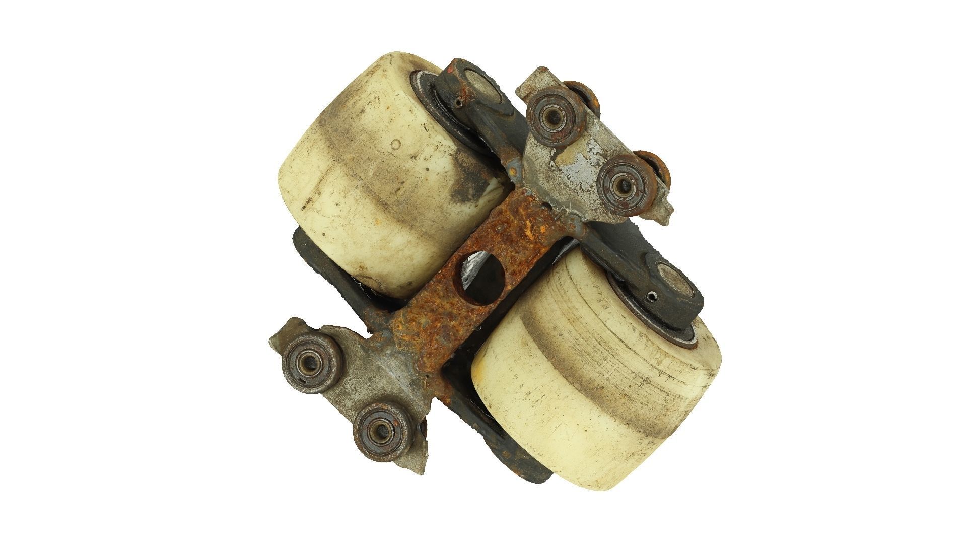 Dirty and Rusty Trolley Raw Scanned 3D model_3