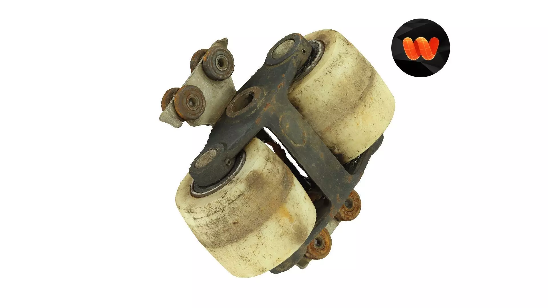 Dirty and Rusty Trolley Raw Scanned 3D model_0