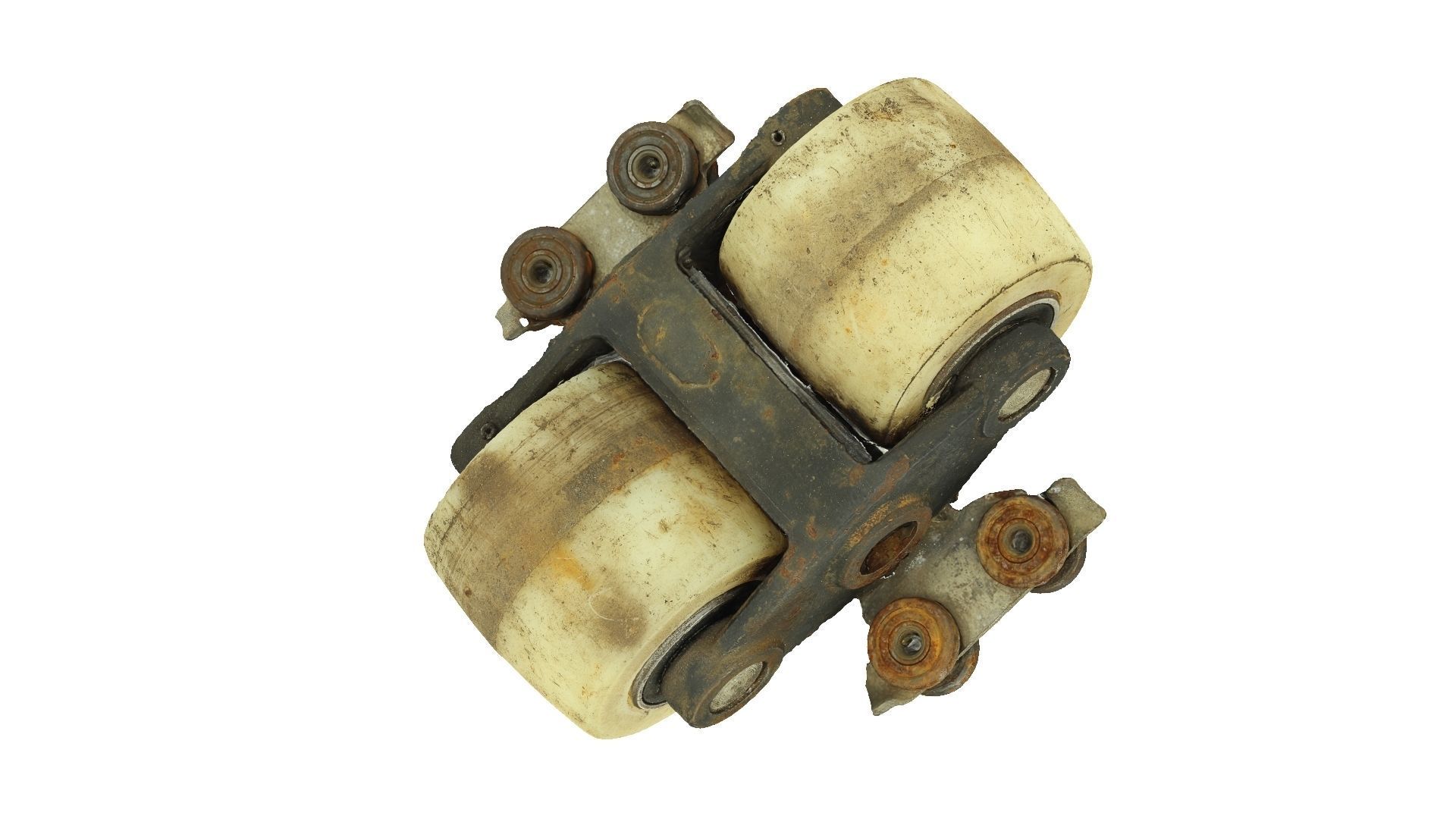 Dirty and Rusty Trolley Raw Scanned 3D model_6