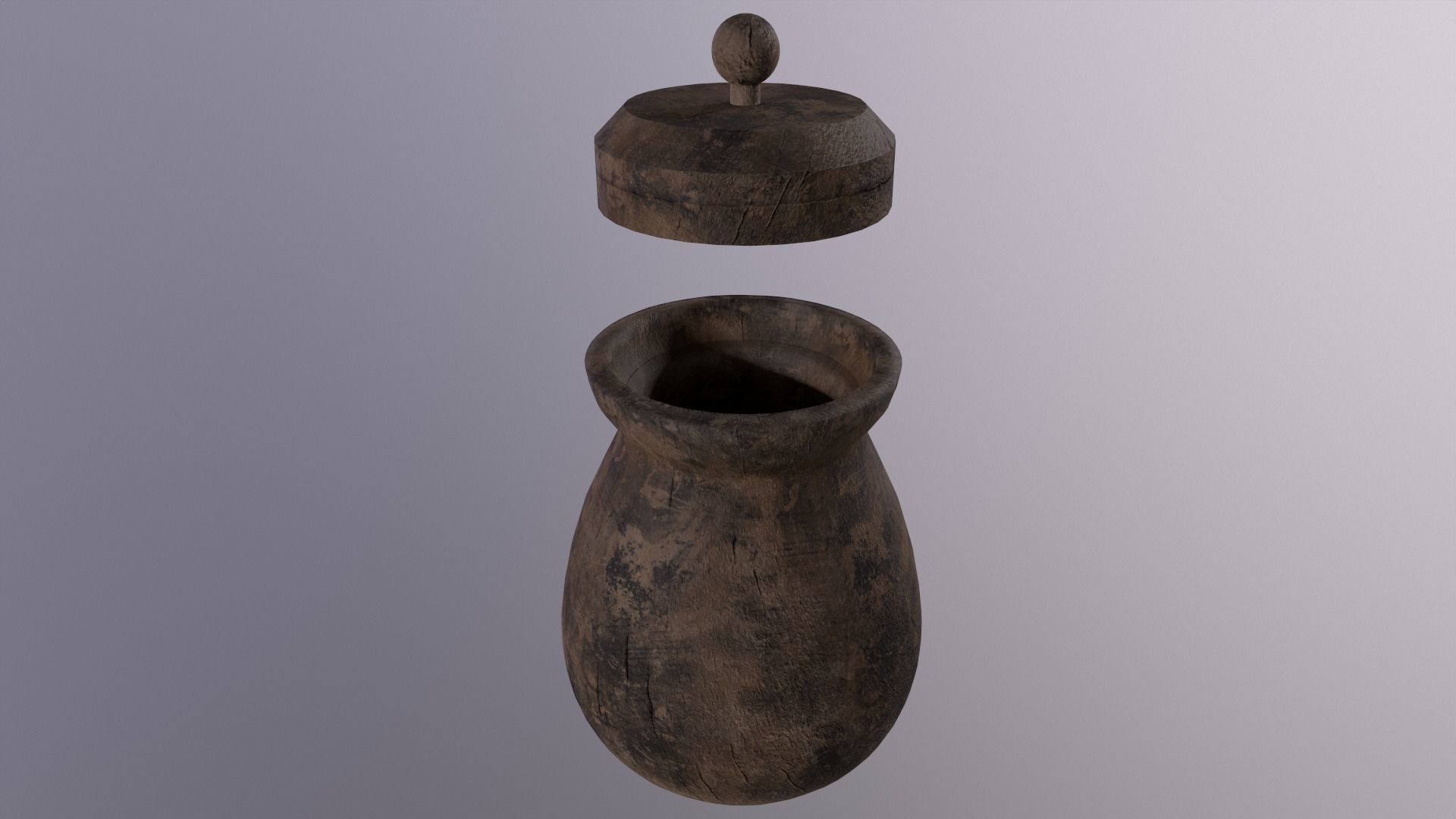 Medieaval Jar Game Ready Low Poly PBR 3D Model  Low-poly 3D model_2
