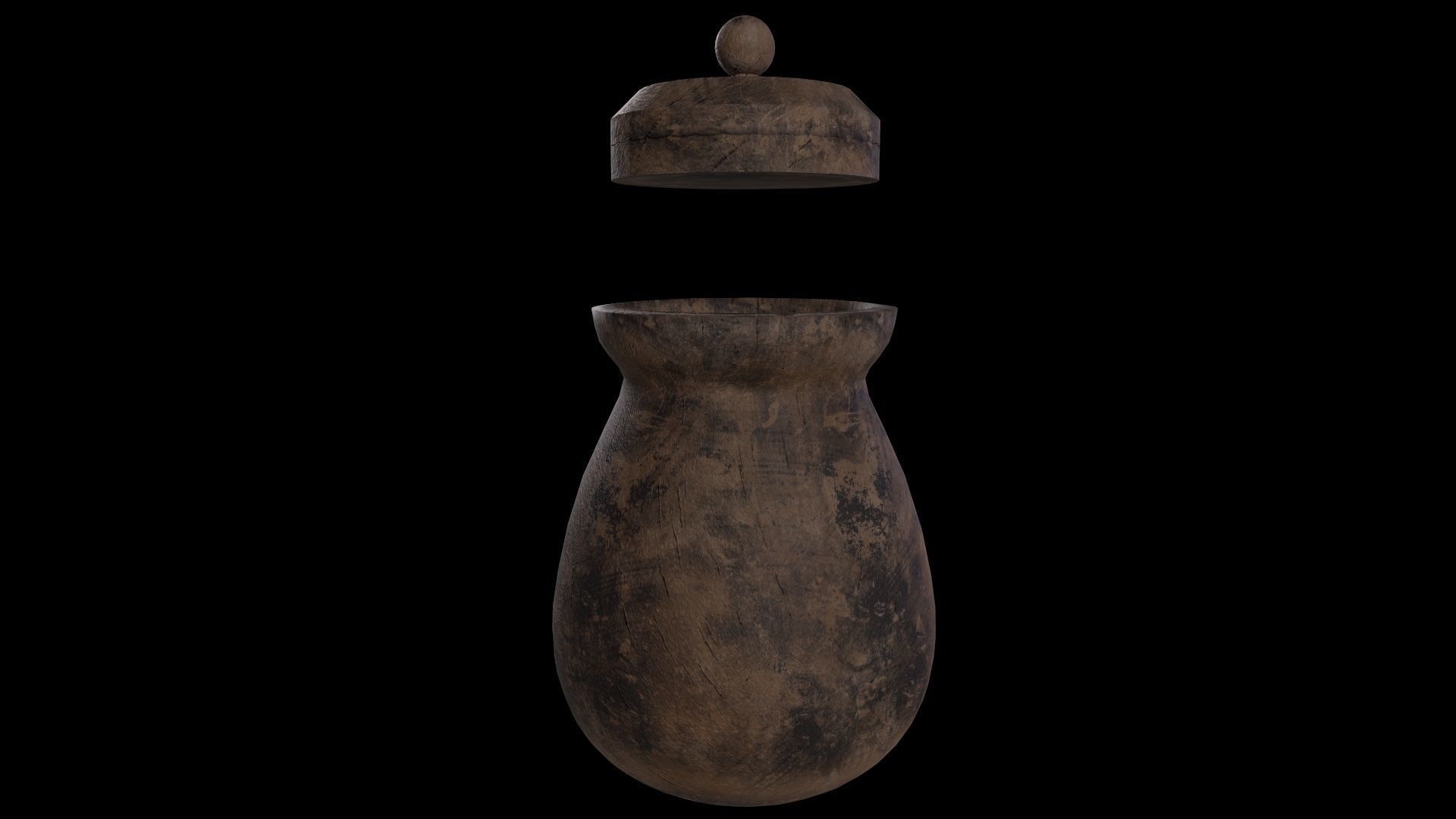 Medieaval Jar Game Ready Low Poly PBR 3D Model  Low-poly 3D model_6