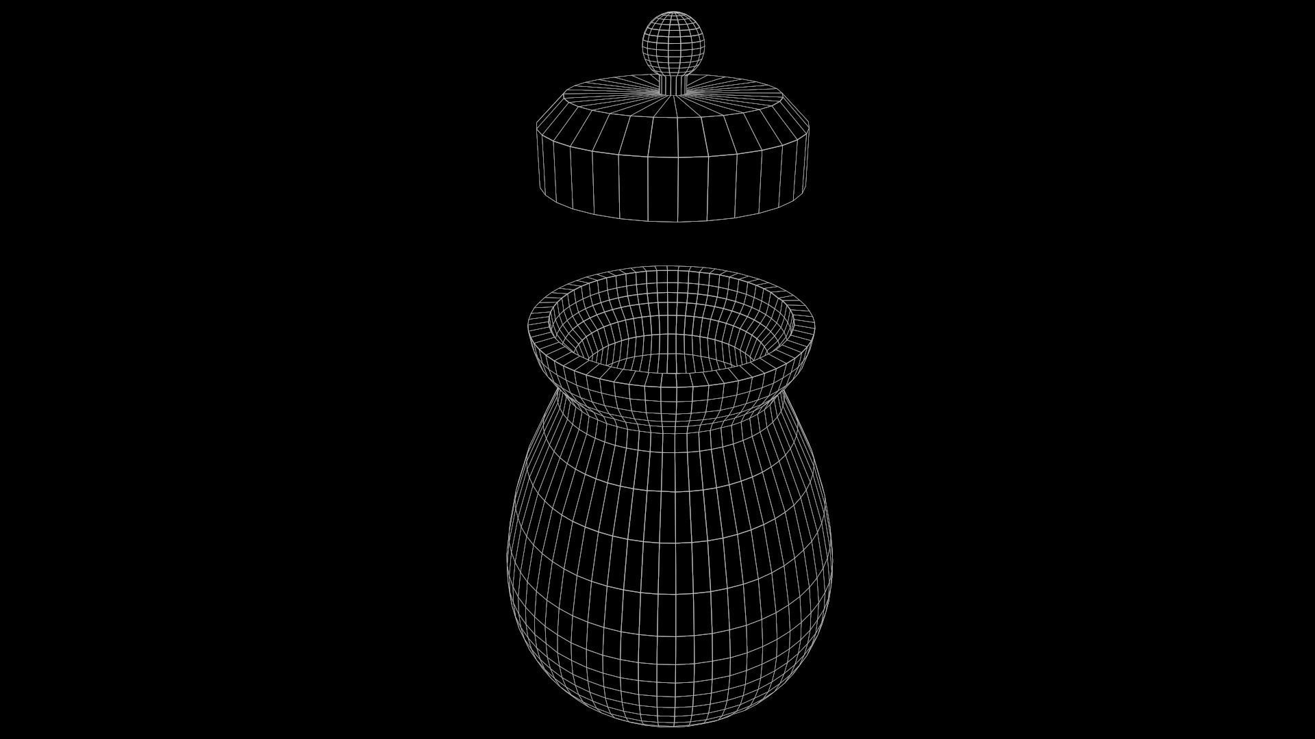 Medieaval Jar Game Ready Low Poly PBR 3D Model  Low-poly 3D model_3
