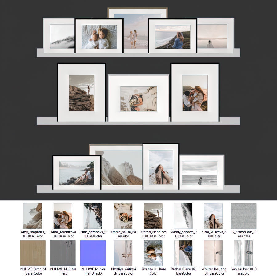 Gallery Wall 128 3D model_6