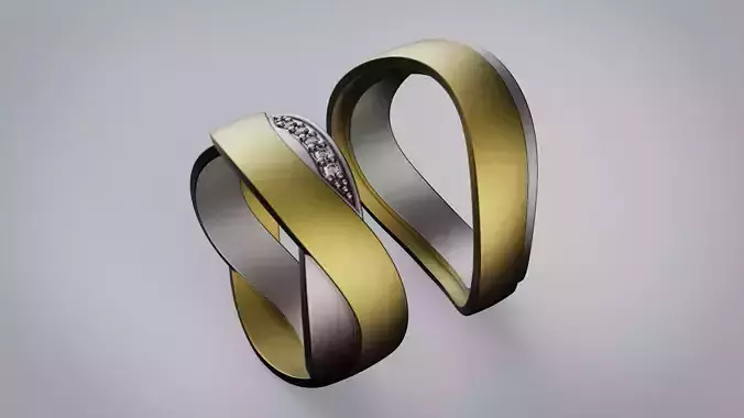 Combined wedding rings