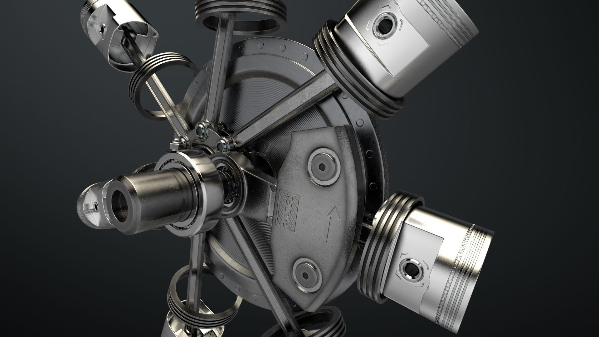 AirCraft Engine 3D model_11