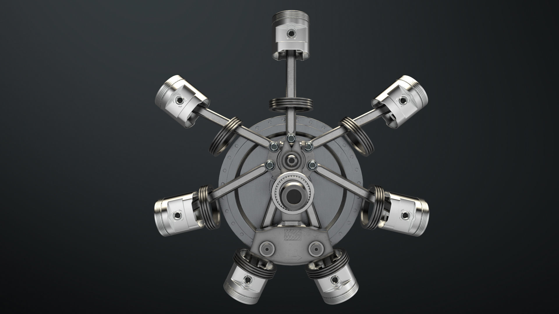 AirCraft Engine 3D model_5