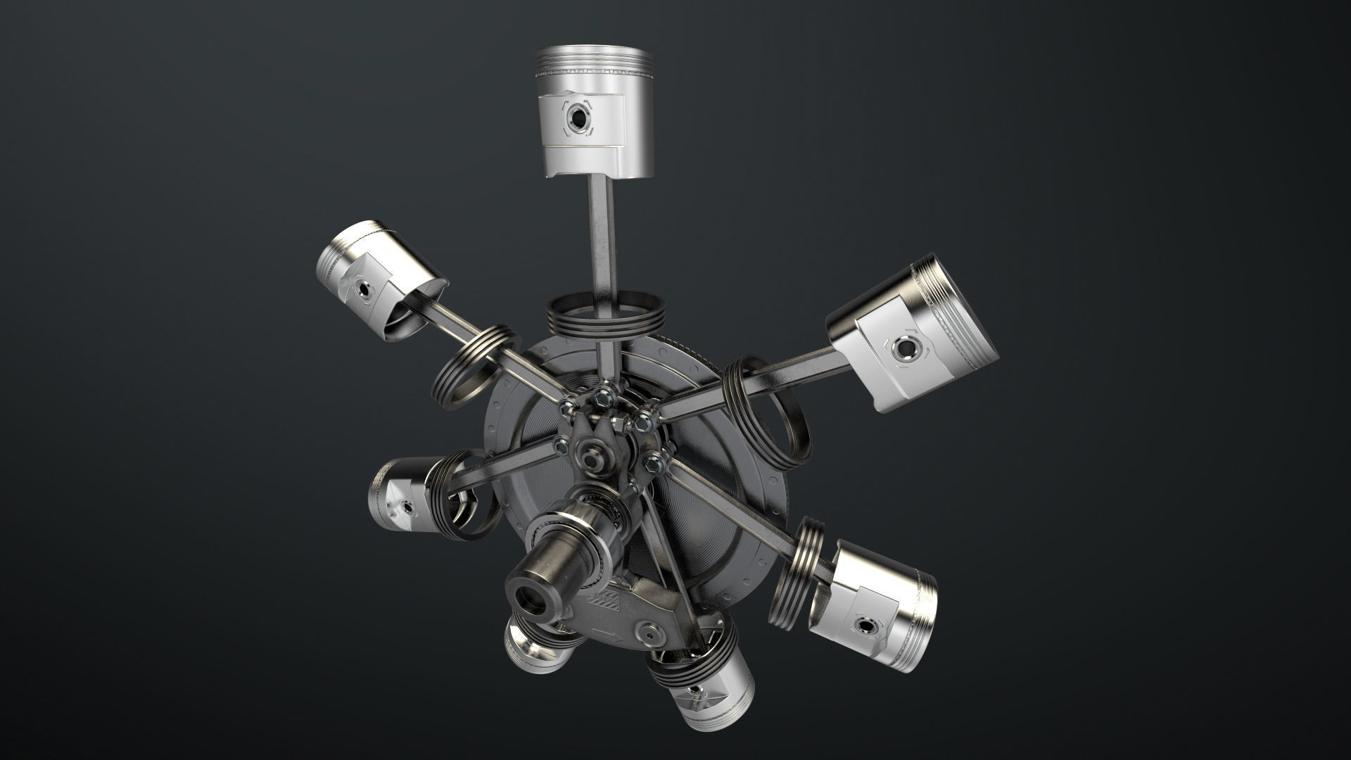 AirCraft Engine 3D model_2