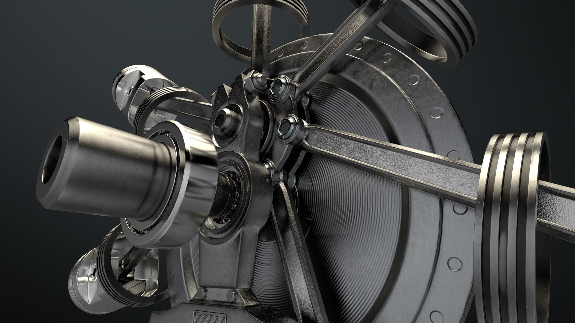 AirCraft Engine 3D model_3
