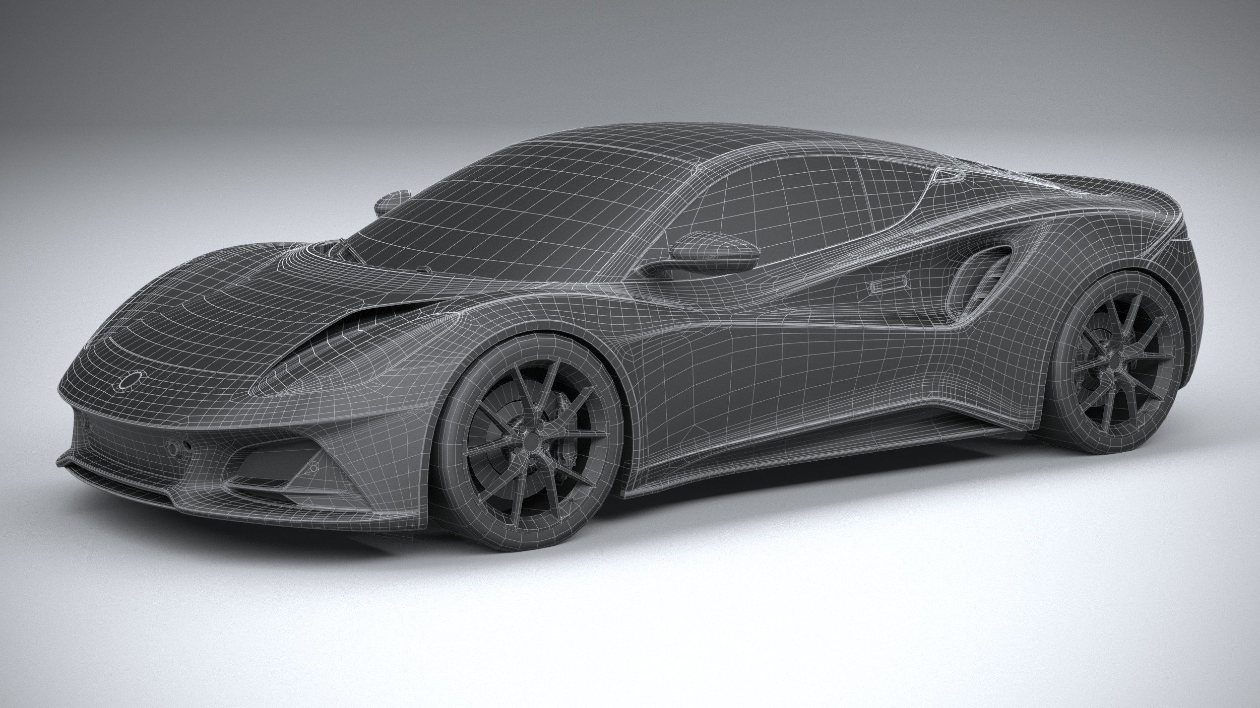 Lotus Emira 2023 LowPoly 3D model_26