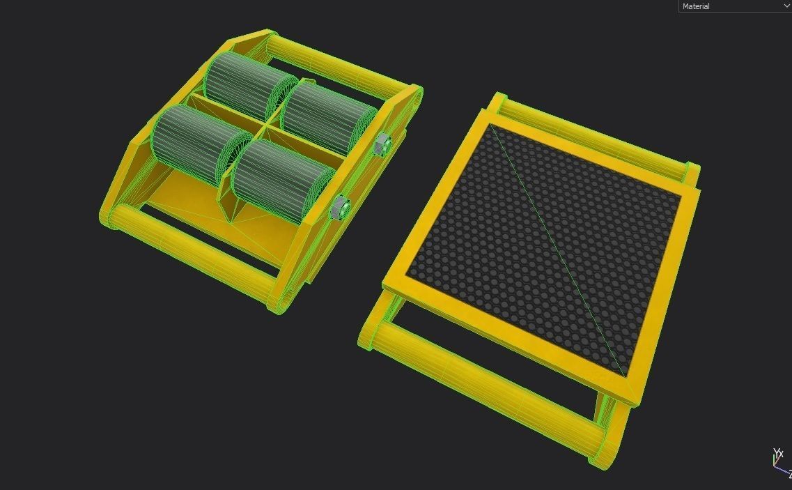 Industrial Mover M2 Low-poly 3D model_1