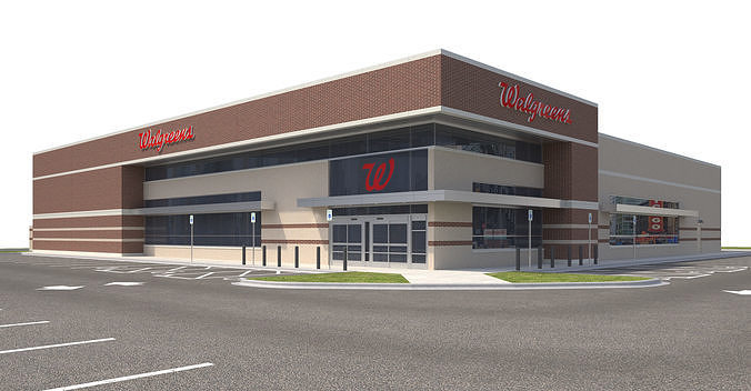 Retail-156 Wagreens with Site 3D model